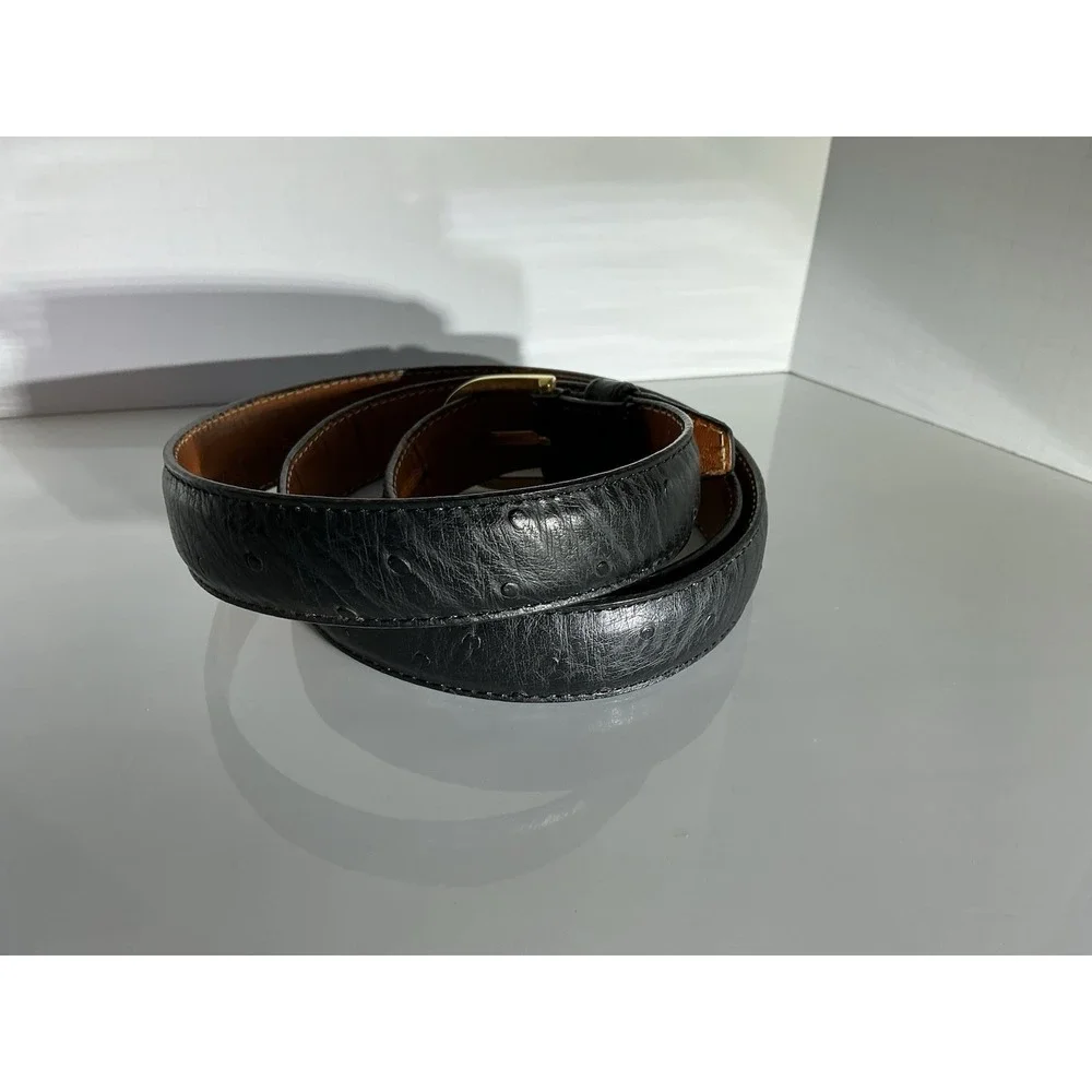 Ostro Grain Full Grain Cowhide Black Belt Size 36 (40